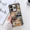 Crying Cats Combine Memes Plating Phone Case For Xiaomi Redmi Note 14 15 Pro Plus 13 12 11 11S 11T 10 9S 9 5G Anti-Fall Airabag