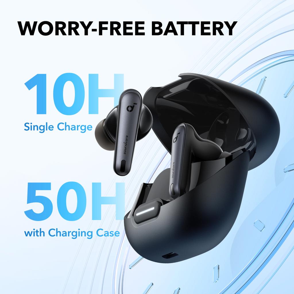 Soundcore by Anker Liberty 4 NC, Bluetooth 5.3 in-ear headphones with adaptive noise cancellation 98.5%