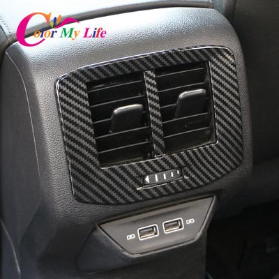 Car Rear AC Vent Outlet Panel Cover Trim for Volkswagen VW T-roc Troc 2018 - 2022 Air Conditioning Panel Sticker