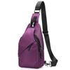 Men's breast bag Large capacity sports messenger bag Travel waterproof shoulder bag Functional wind Simple leisure