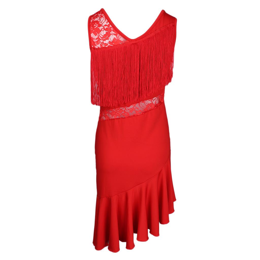 1 Piece Latin For Women Girls Tassel Tango Costume