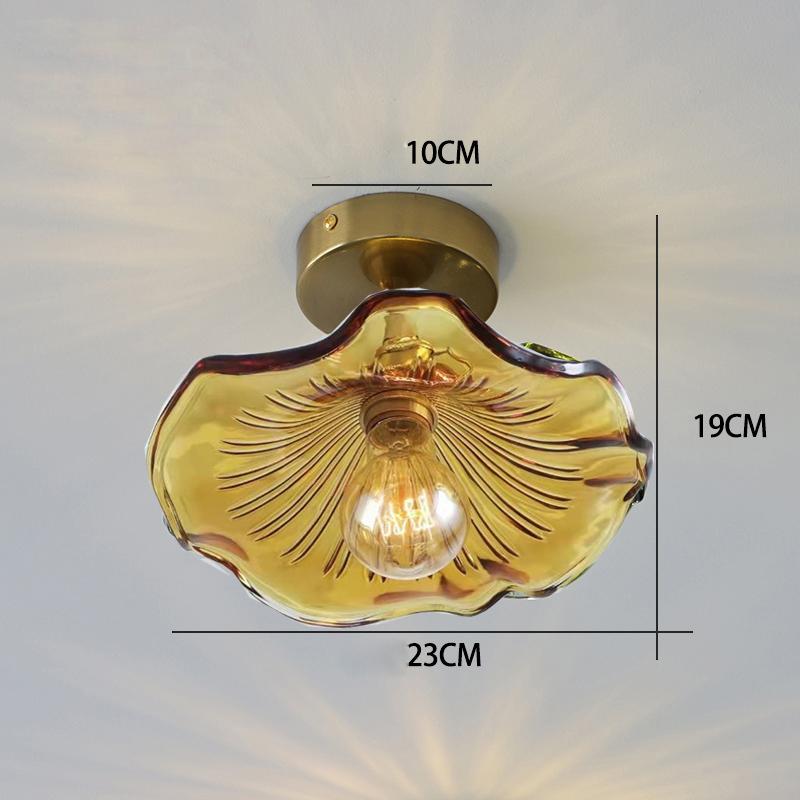 Vintage Ripples Glass Pendant Lamp Bedroom Dining Room Kitchen Retro Pendant Light Indoor Decor Hanging Light Ceiling Chandelier
