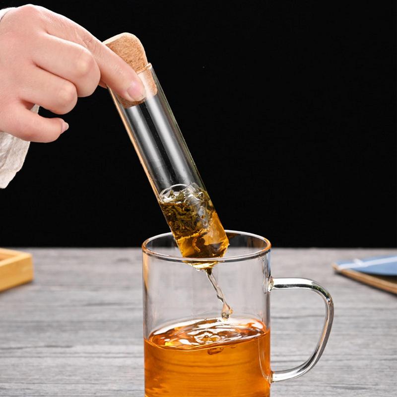 Tea Infuser Tea Filter Sieve Glass Pipe Creative Tea Mate Tea Maker Brewing For Spice Herb Tea Strainer Teaware Tool Accessories