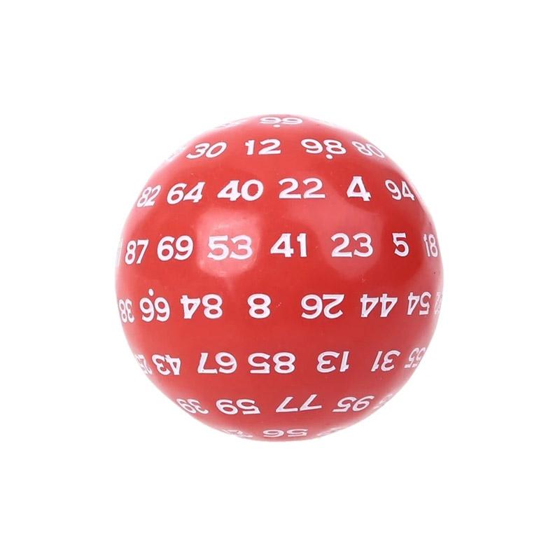 Educational 100 Sided Acrylic Dices D100 Dice For Tabletop Toys Role Playing Board Game Accessories Math Learning Resources