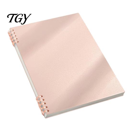 Minimalist Diary for Students A5 Spiral Notebook, Lined /Horizontal Grid/Blank Inner Page, Notebook Writing Morandi Solid Color Cover Sketchbook