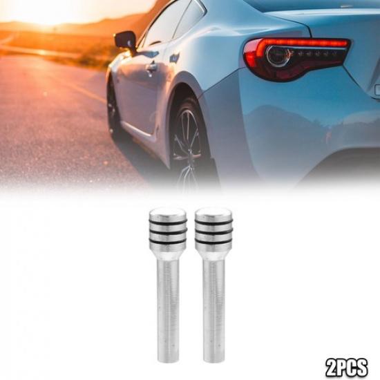 2 шт. Ручки замка двери автомобиля Внутренняя ручка замка двери Алюминиевый сплав Серебристый тон