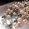 Grote Korrelige 12mm Maillard Vintage Kunstmatige Kristal Parel Ketting Sleutelbeen Ketting