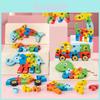 Baby Wooden Animal Puzzle Brightly Colored Educational Toy For Kids