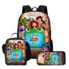 Toy Story 5 Cartoon Backpack for Kids, School Bag with Lunch Bag and Pencil Case, 3-Piece Set