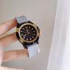 Grandma Gray Fashion High-Quality Large Dial Watch Silicone Luminous Quartz Couple Watches for Men Women Luxury Timepiece