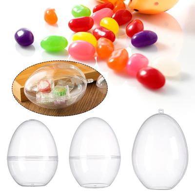 Ozdoba Plastikowe Ozdoby Przezroczyste Jajko Wielkanocne Przezroczyste Kulki Dekoracja Wielkanocna Pudełko na Cukierki