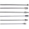 6Pcs Carbide Burr Set 150mm Length Carbide Burr 1/4 Inch Shank Rotary Aluminum Cut Burr Fit for Woodworking, Drilling, Metal Carving, Engraving,
