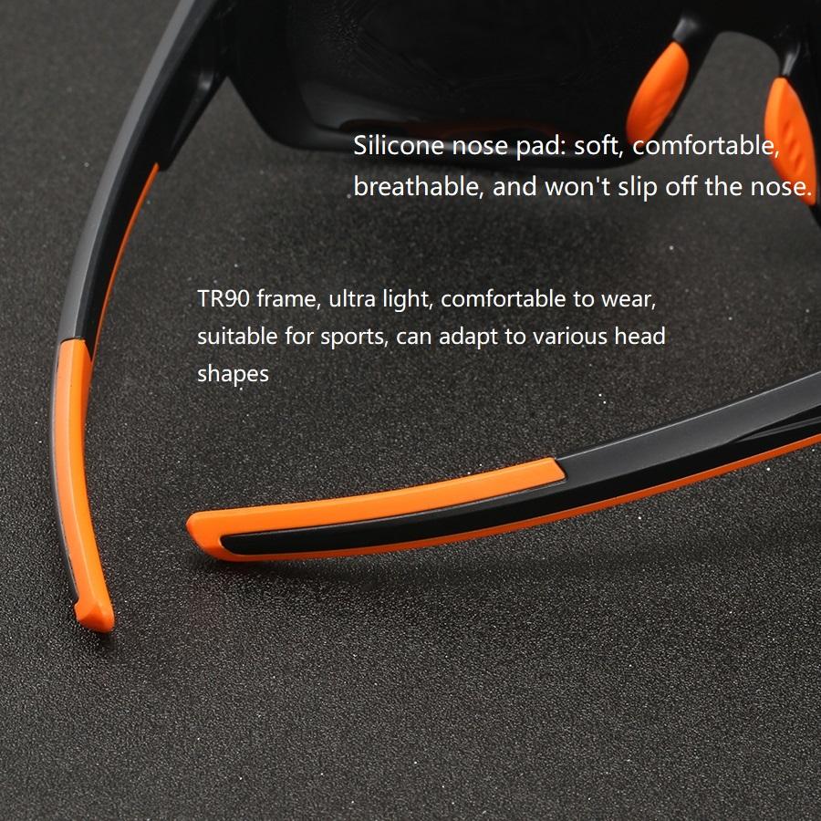 Fashion Vintage Polarized Sport Sunglasses Men Women Fishing Running Cycling Mountaineering Sports Man Sun Glasses UV400 Eyewear