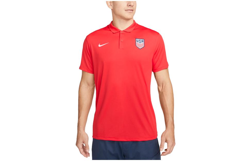 Nike United States Soccer Olympic Collection Polo Shirt Men s Red DV2049-688 L