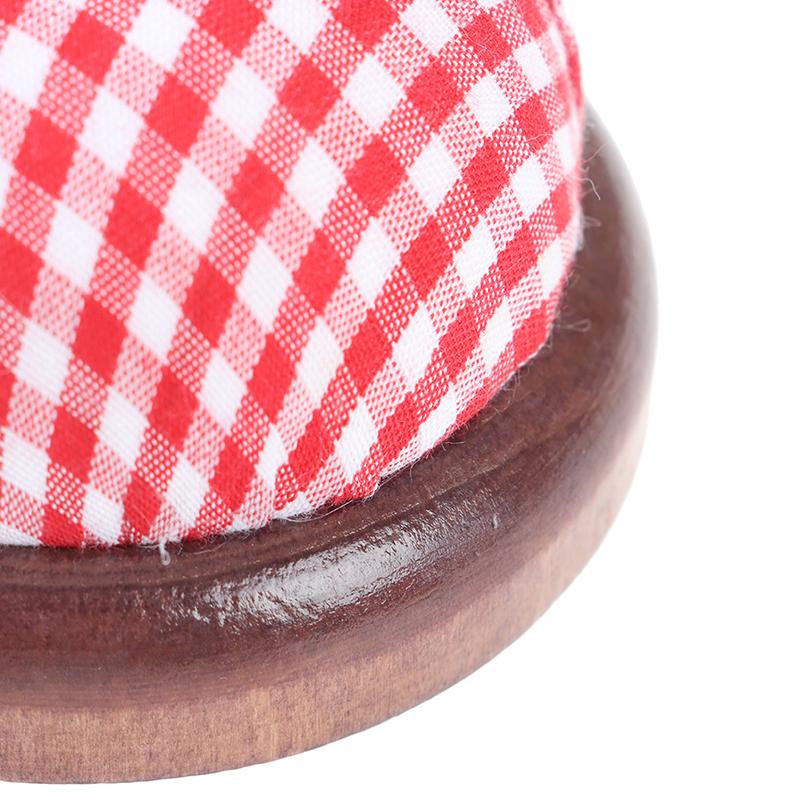 1Pc w kształcie kuli Craft igła poduszka z drewnianym dnem domu narzędzia do szycia