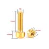 M6 Titanium Screw Torx Drive Socket Cap Screw Durable Fastener Screw  Motorcycle Upgrade