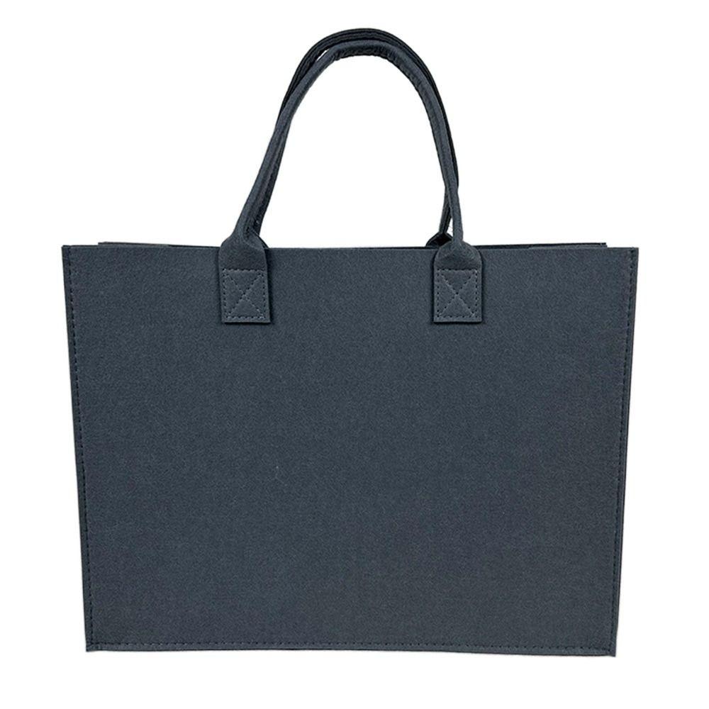 Large Capacity Felt Shoulder Bag Messenger Bag Fashion Solid Color Handbag Simple Tote Bag Shopping Bag for Woman Girls