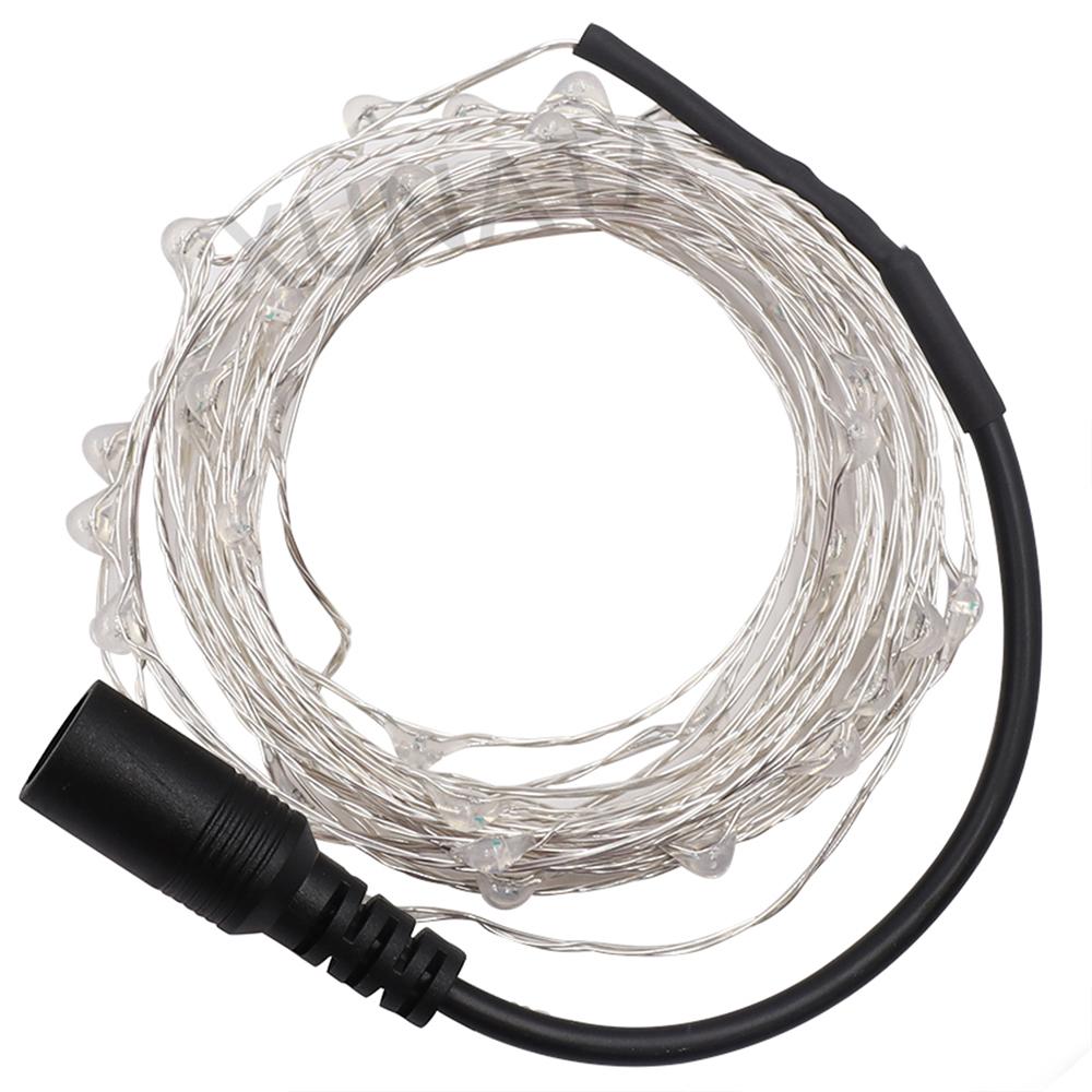 5M-50M LED String Lights Silver Copper Wire 12V Fairy Night Lamp for Chiristmas Garland Bedroom Light Indoor Wedding Decoration