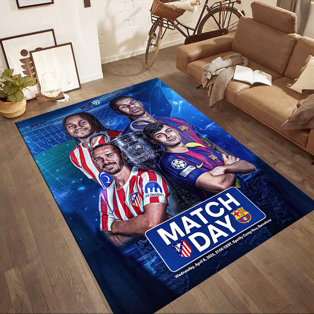 Atletico Madrid Area Rug Suitable For Hallway Study Room Foyer Decorate Room Antislip Carpet Office Home Decor Perfect Gift For Friends Family