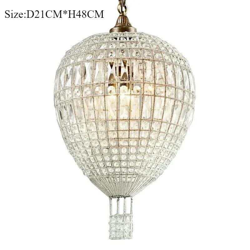 

Американские роскошные хрустальные подвесные светильники, французские подвесные светильники в виде воздушных шаров, декоративные светильники для дома в стиле лофт, детской комнаты, спальни
