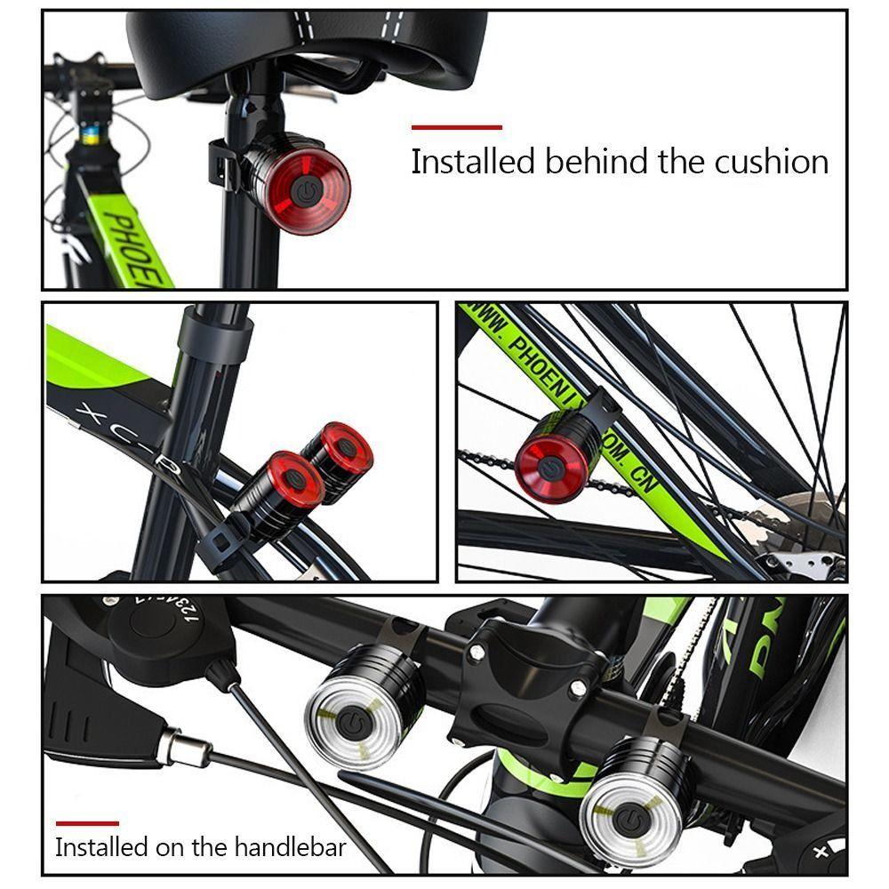 3 Light Modes Night Cycling Taillight Highlight Tail Lamp Waterproof Bicycle Accessories  Outdoor