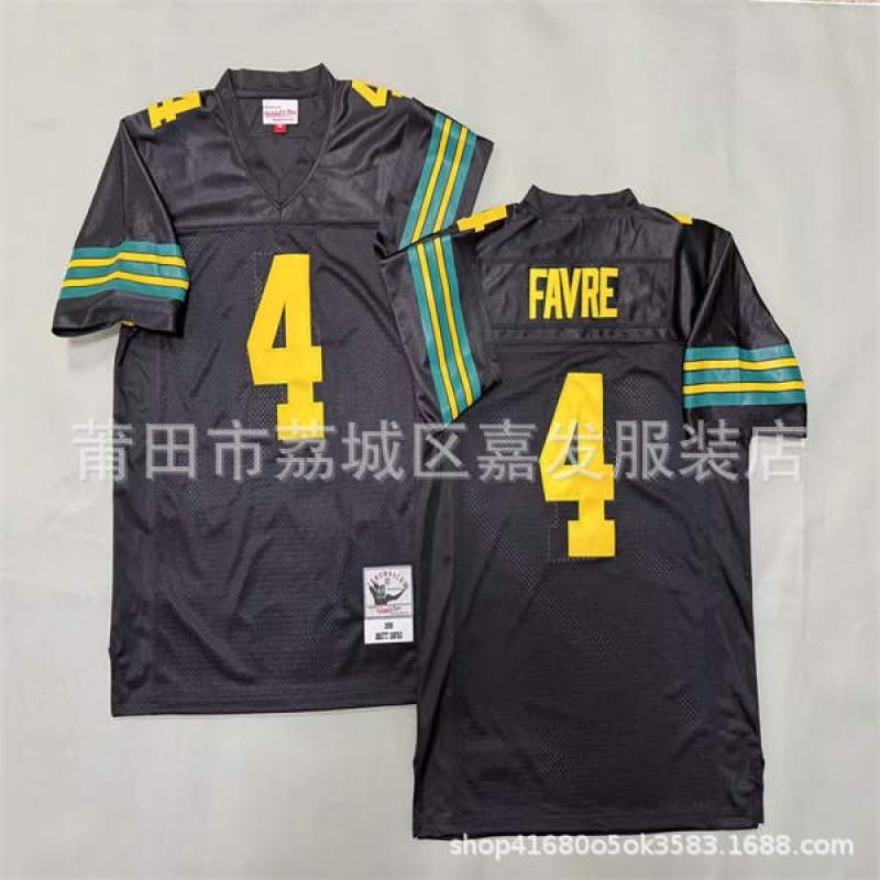 Camiseta de Fútbol Retro Green Bay Packers para Hombre de Algodón Camisa Deportiva Estilo Vintage NFL 87 52 84 Bordada