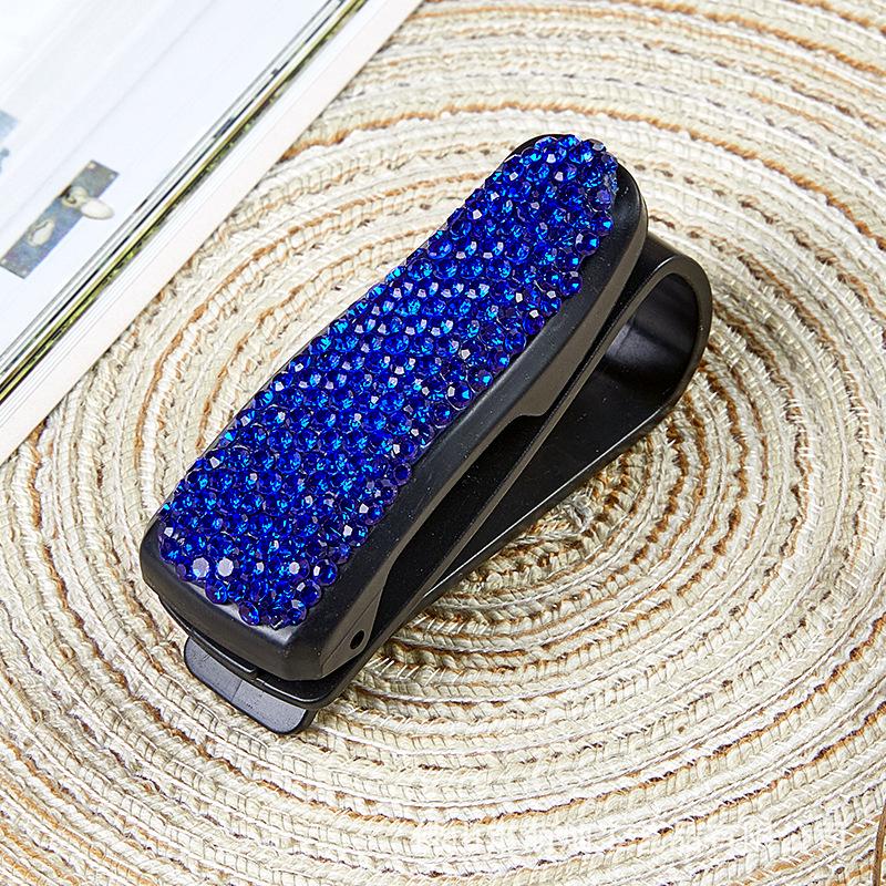 Strass Auto Sonnenblende Brillen- & Kartenhalter Clip