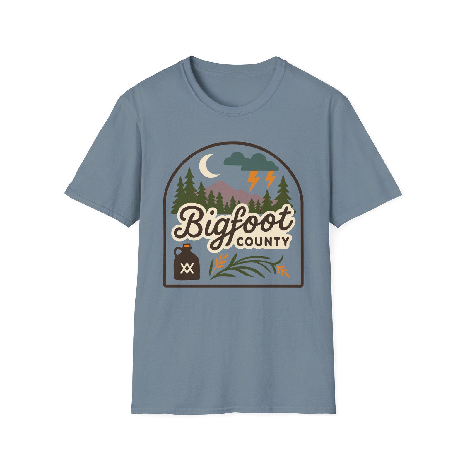 Grateful Dead Tee - Bigfoot County - Brown Eyed Women Softstyle Unisex T-Shirt 2XL