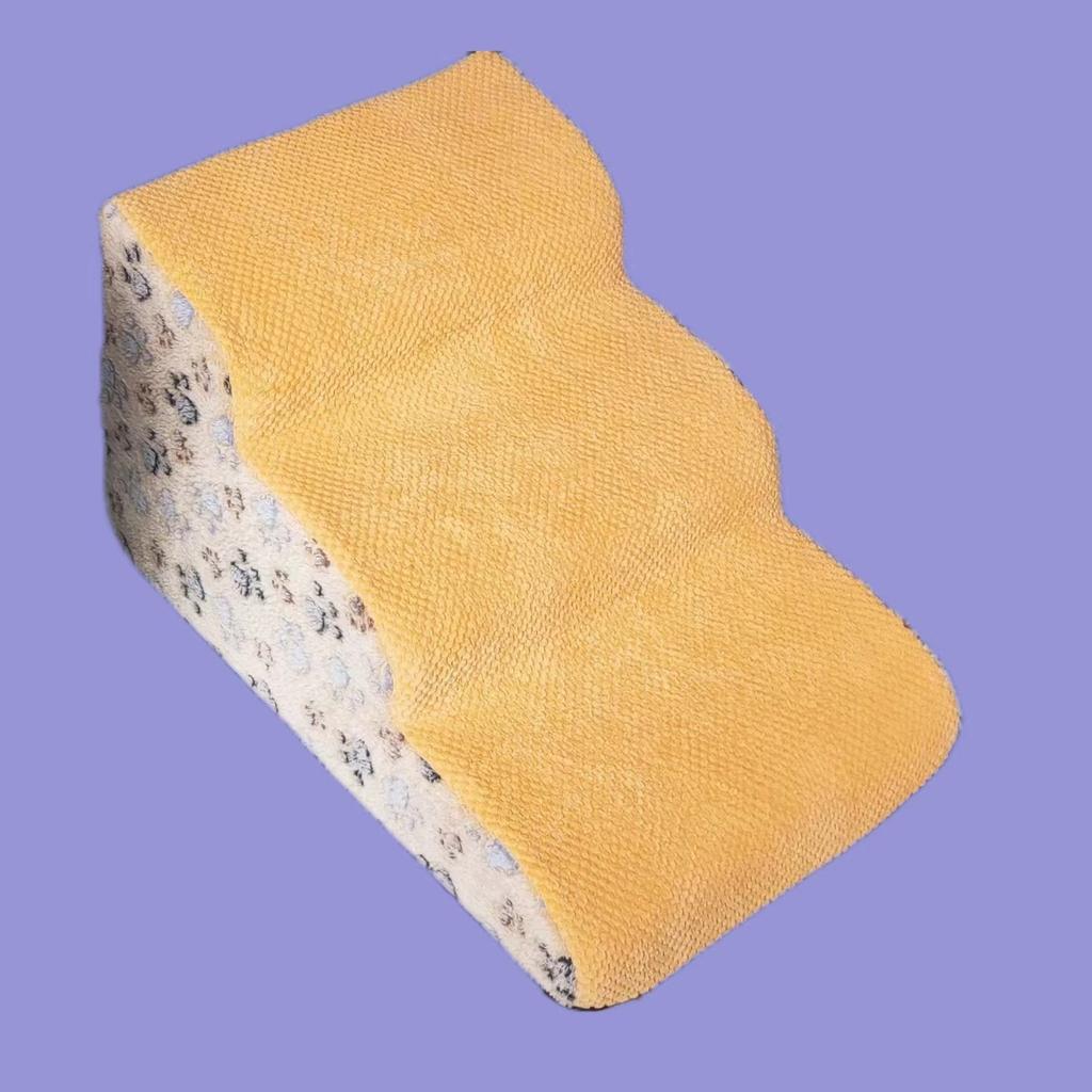 Washable Pet Steps for Small Dogs Non Slip Foam Stairs with Removable Cover for Sofa Bed Climbing Dog Ramp
