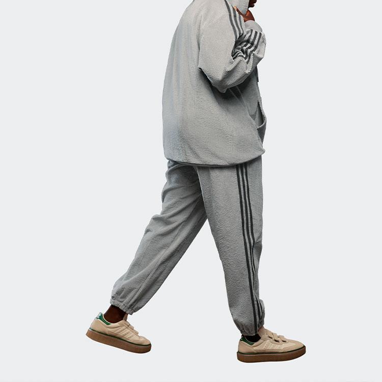 Adidas Originals x Ivy Park Co-Branded Stripe-Side Hoodie Unisex Hoodie Grey HG2520