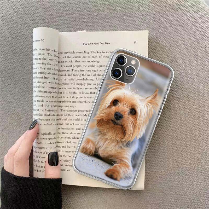 Yorkshire terrier dog Phone For Apple Iphone 12 13 Mini 15 Pro Max 11 Pro 14 Plus 16 Pro Max 16E Case Shell Cover Clear TPU Pro