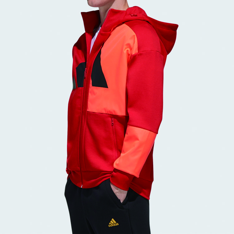 Adidas O2 High Tech Track Jacket Men Outerwear Light-Crimson FM9418