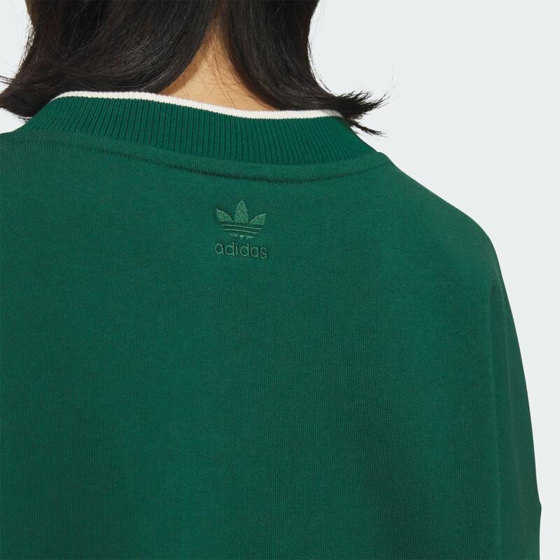 Adidas Originals Women's V-Neck Fleece Sweatshirt