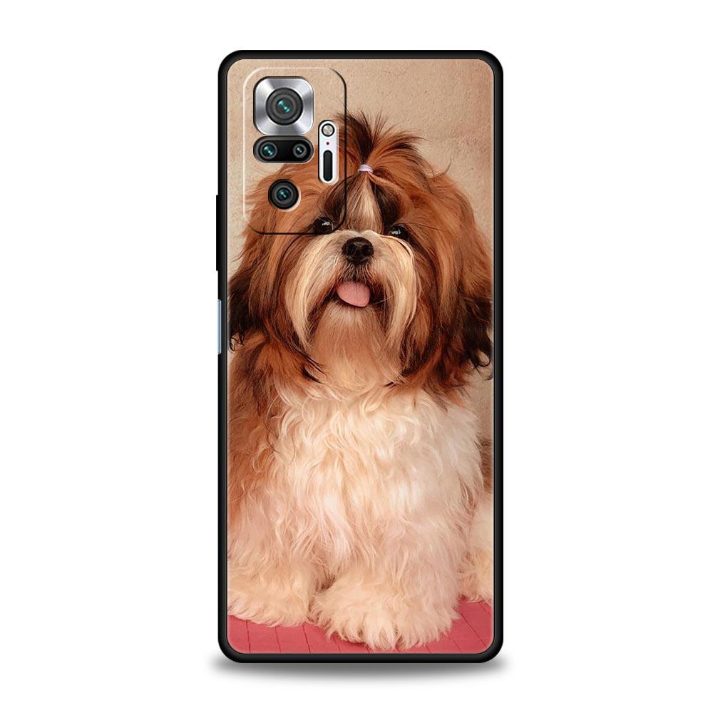 Phone Case For Xiaomi Redmi Note 14 13 12 Pro Plus 5G 9S 9 10 11 4G 14C 13C 12C 10C 9C 9A Cover Shih Tzu Painting Cute Animal