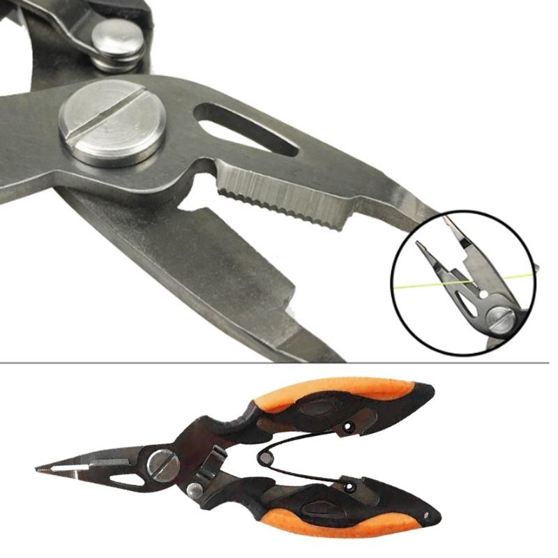 Stainless Steel Fishing Line Cutter Small Fishing Hook Remover Small Fishing Plier Scissors Comfortable Grip Plier