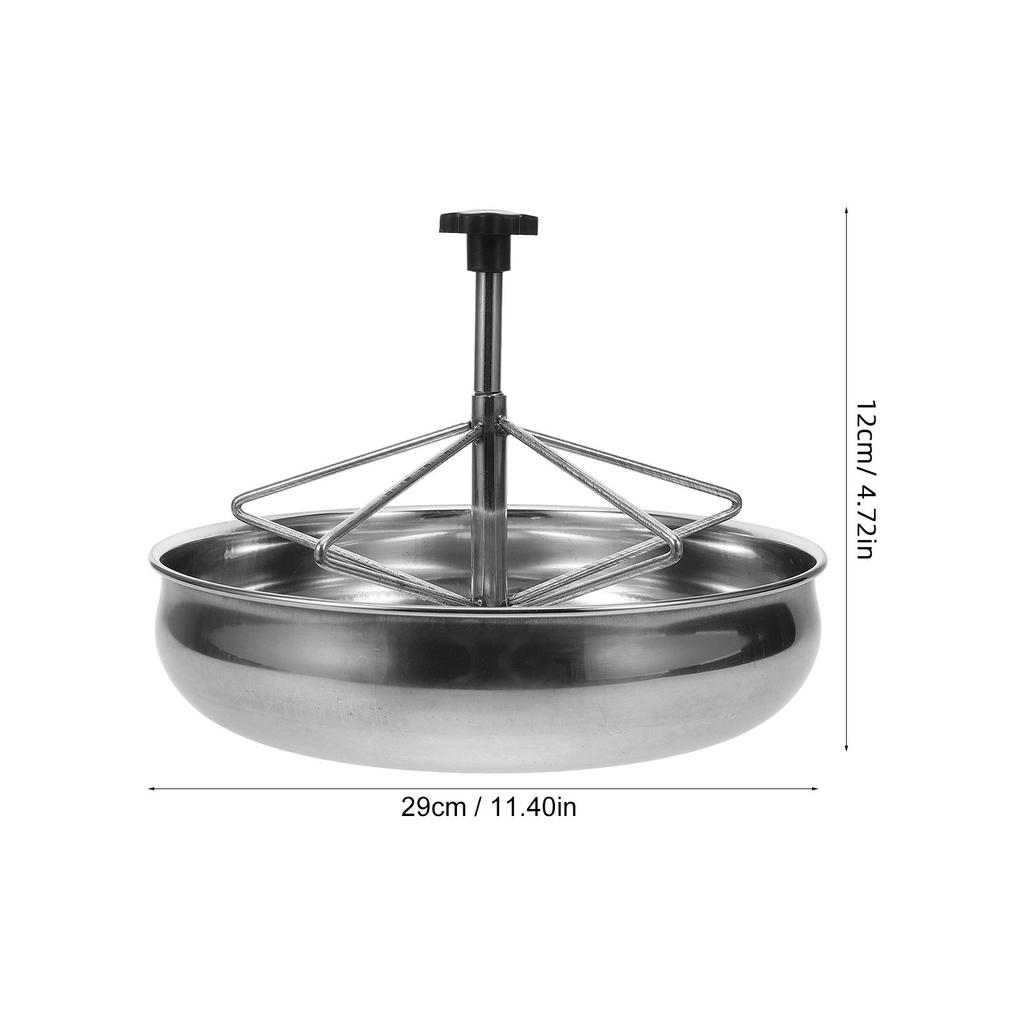 Thickened Stainless Steel Large Size Pig Feeder Convenient Pig Feeding  Trough Food Container Pig Farms Livestock Feeding Manger