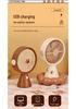 Cartoon Handheld Mini USB Rechargeable Fan - Student Desktop/Office Desk Fan