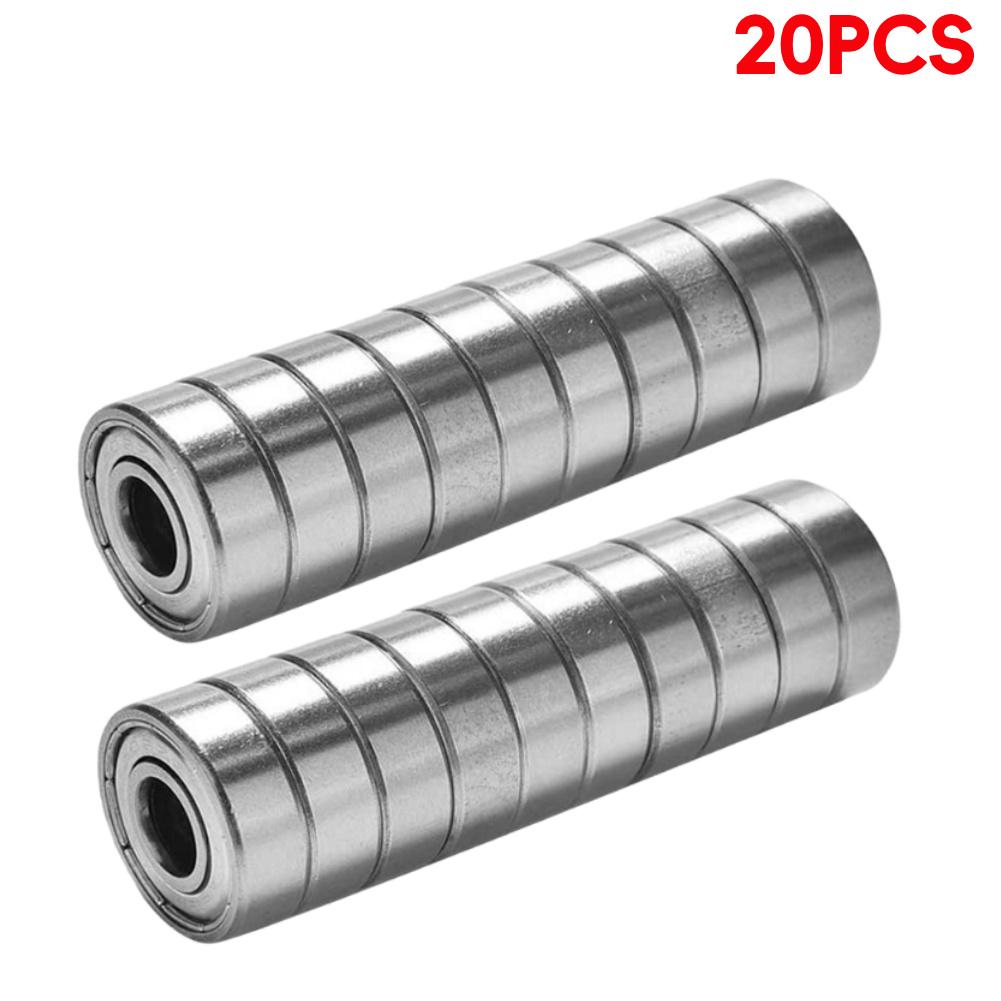 20-100PCS 608ZZ Mini Ball Bearing Deep Groove Ball Bearing 8x22x7MM Double Shielded Miniature Miniature Bearings For Skateboard