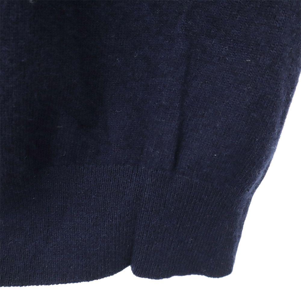 Barbour Wool Long Sleeve Sweater M Navy Knit Men's Used