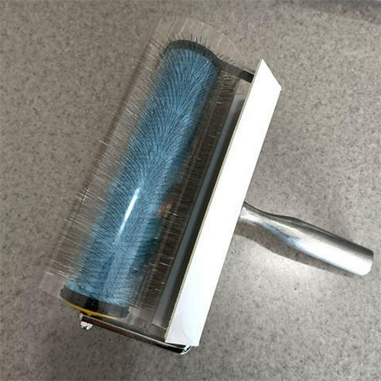 Defoaming Colored Cement Tool: 20 Fine Teeth Stainless Steel Needle Self-Leveling Roller.