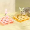 Interactive Puzzle Toy for Cats Puzzle Box with Jingle Balls Spring Feather Wand Cat Enrichment Toy for Indoor Cats Mental Stimulation And Exercise