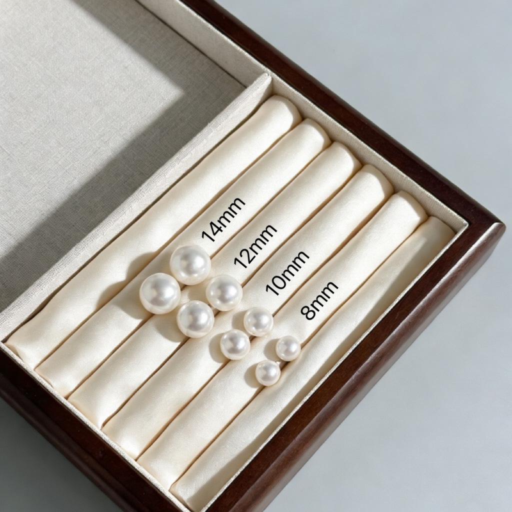 S925 Sterling Silver Pearl Stud Earrings for Women - Elegant & Simple Fashion Jewelry 925 Silver
