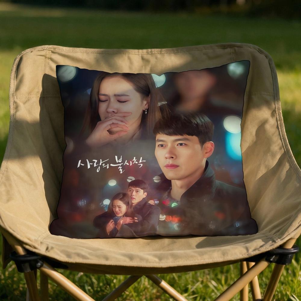 CCrash Landing on You Cushion Cover Soft Reversible Durable Pillow Cover MultiScene Use for Home Car Daily Comfort