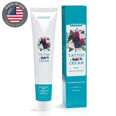 Creme para tatuagem KAISASA, creme para cuidados com a tatuagem, couro cabeludo, sobrancelhas, depilação, SMP MTS, pomada de plasma para alívio de manchas na linha do cabelo, 1,3 oz, brinde, 1 unidade
