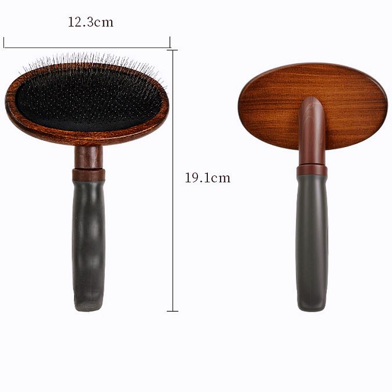 Dog Comb Wooden Dogs Brush Comfortable Handle Dogs Comb Massage Cat Brush Dog Grooming Brush Pet Hair Remover Combs Pet Products
