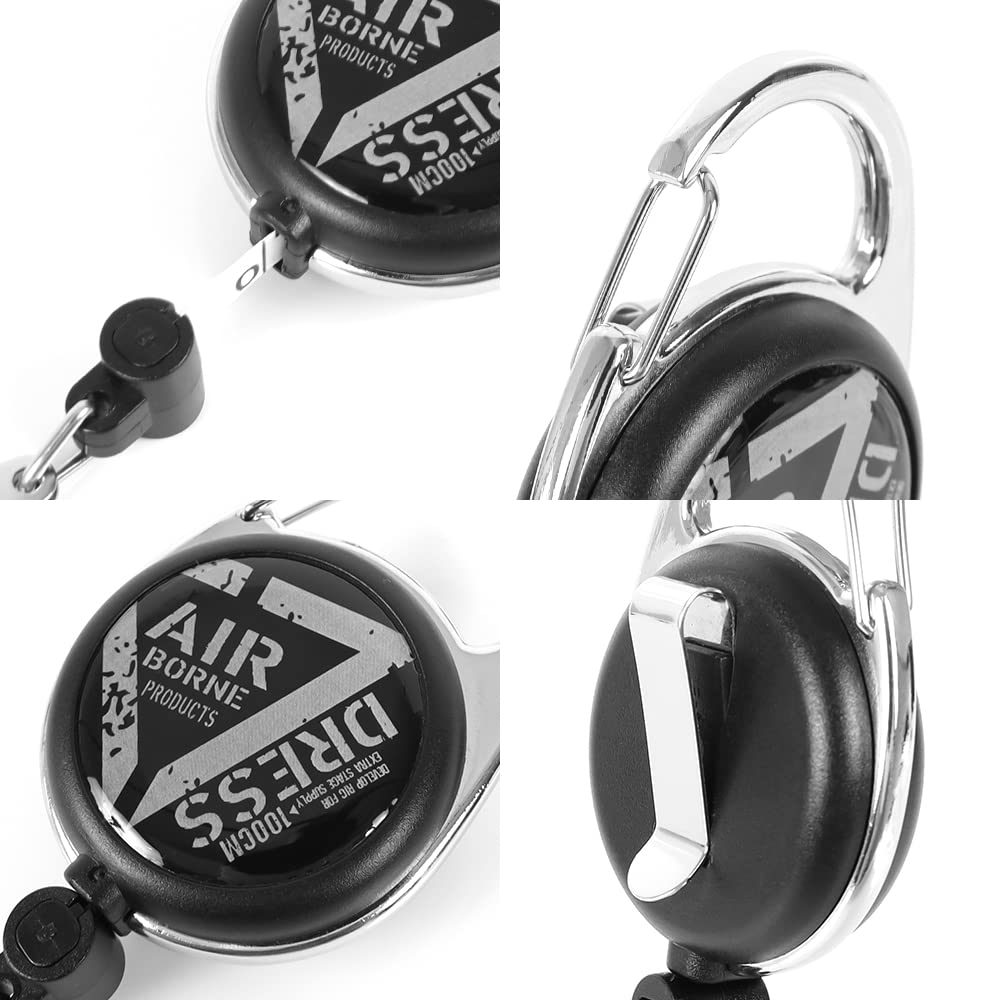 Dress Measuring Reel Line Cutter Scissors for Fishing Keychain Included Pin-On (Line, Knot, Leader, PE) - Lightweight, Compact,