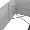 Garden Raised Bed Brown 240 x 80 x 45 cm Galvanized Steel