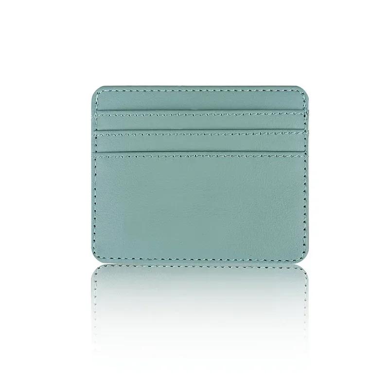 Schlanke Bank Kredit ID-Karten-Organizer-Geldbörse Damen Herren Kartenhalter Münztaschen Kartenetui Dünn Große Kapazität Visitenkartenetuis