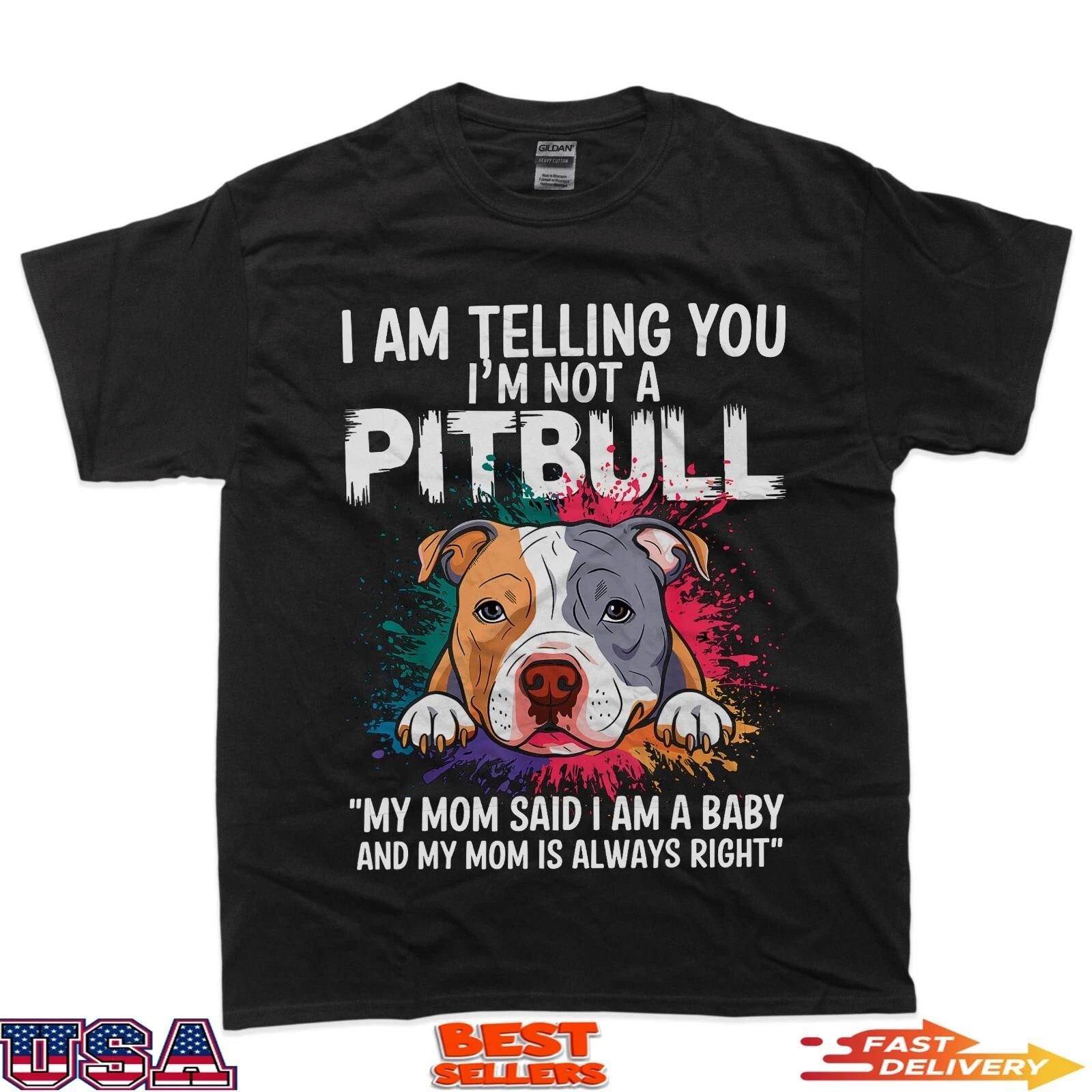 Cute Pitbull Dog Owner T-Shirt 4XL