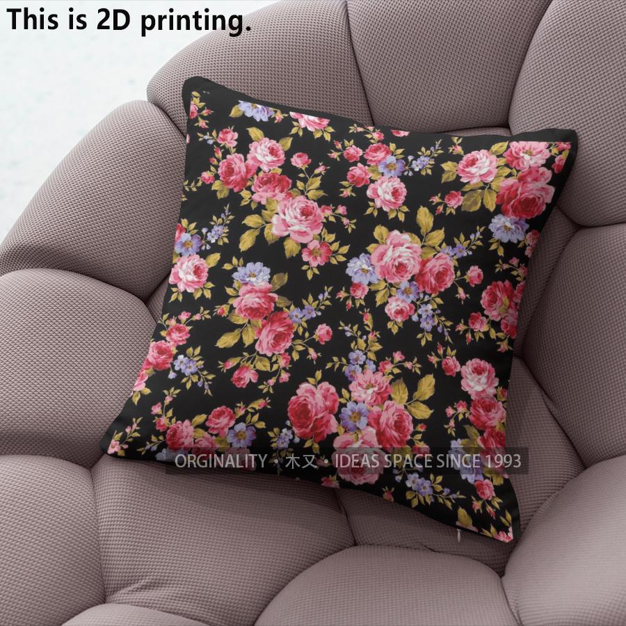 Pcs Vintage Floral Throw Pillow Covers Set Pattern Cushion Cover Suitable For Sofa Bedroom Car Pillow Cover